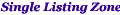 single listing Zone